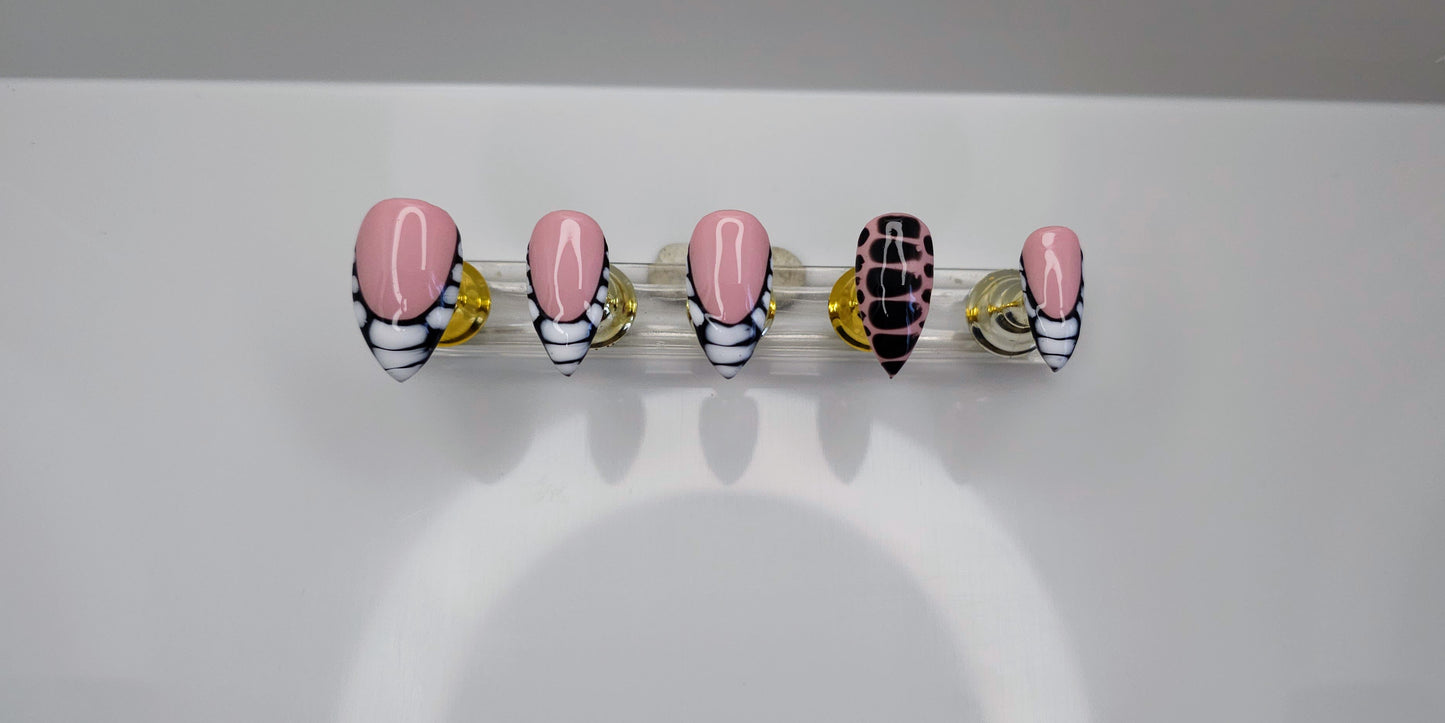 Snake Print Press On Nails