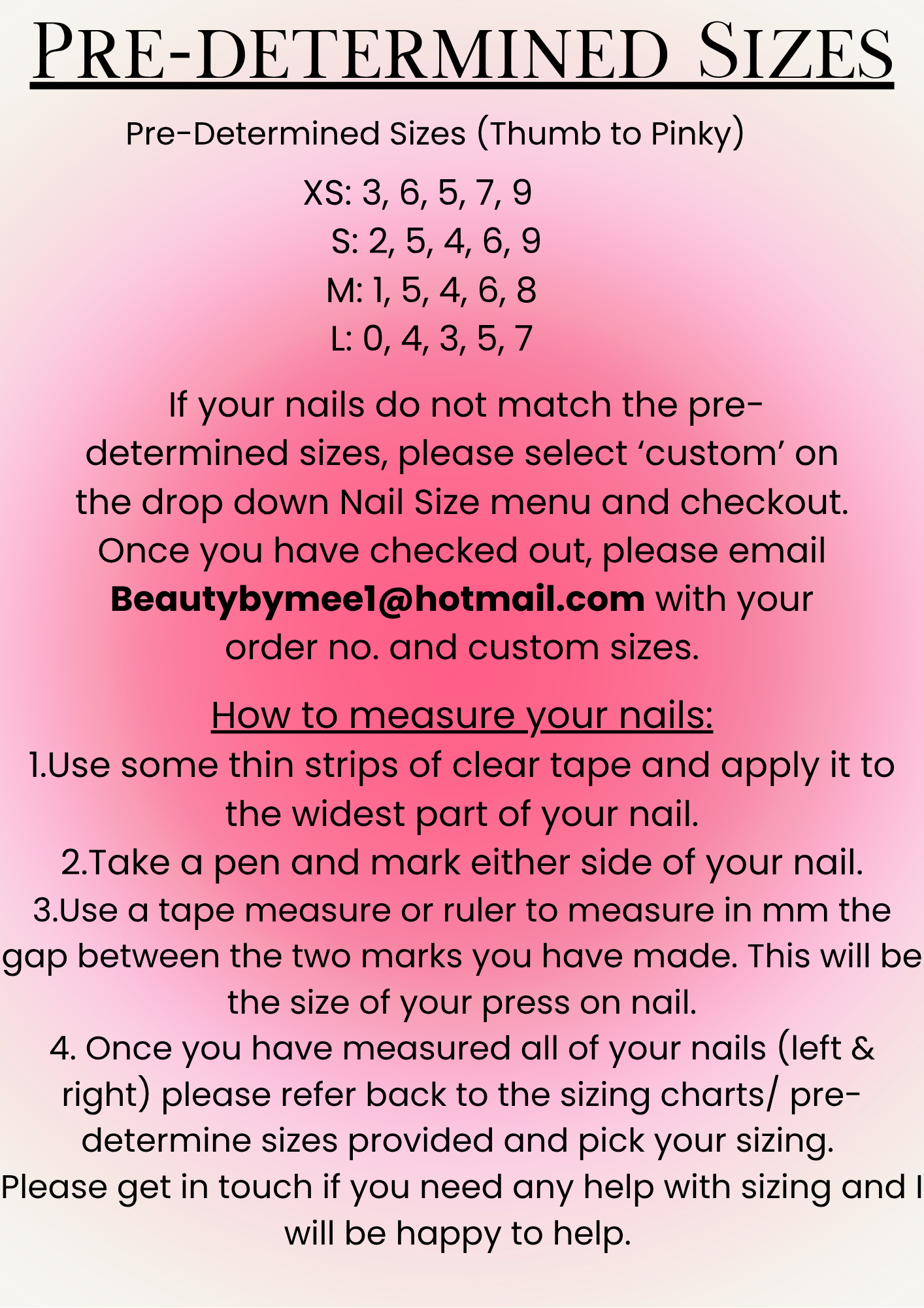 Size Guides