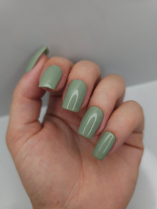 Khaki Press On Nails