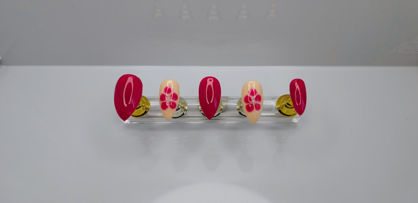 Flower Press On Nails