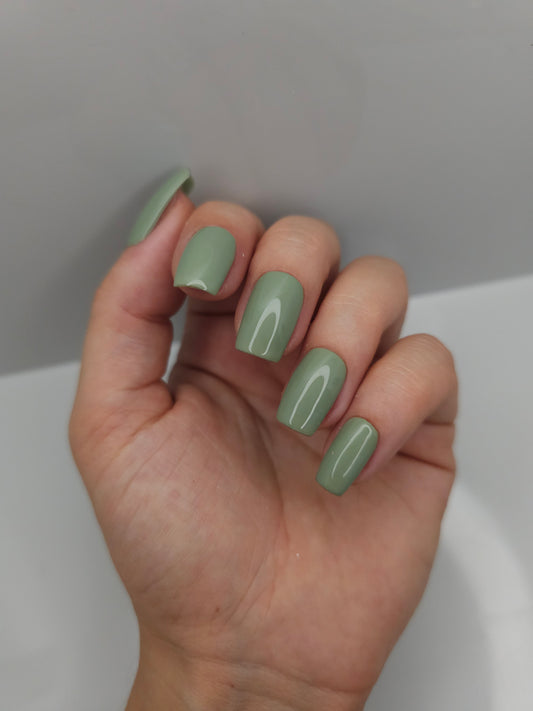 Khaki Press On Nails